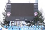 LED obrazovka na fotbalovém stadionu Zlaté Moravce